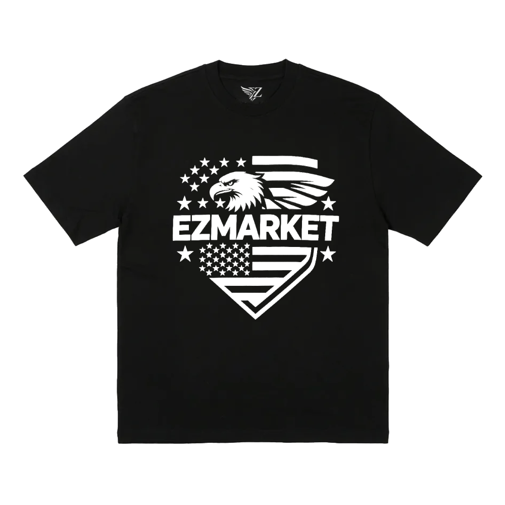 EZ EAGLE USA SHIRT - BLACK